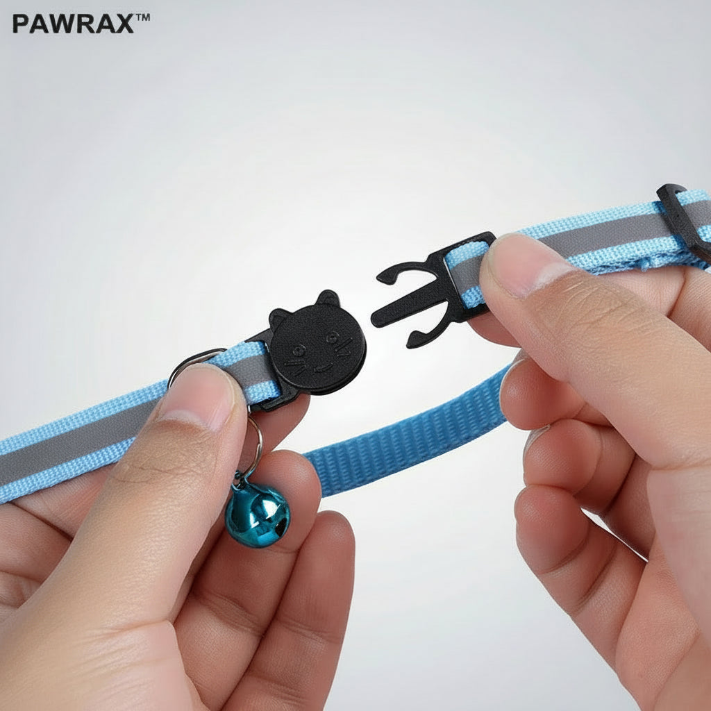 PAWRAX™ SafeTrack – Reflective AirTag Collar for Dogs & Cats